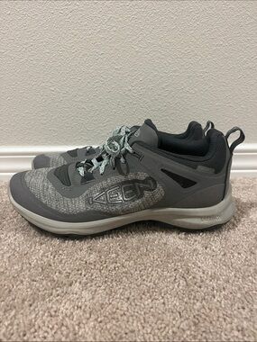 Keen Gray Trail Sneakers with Mint Laces